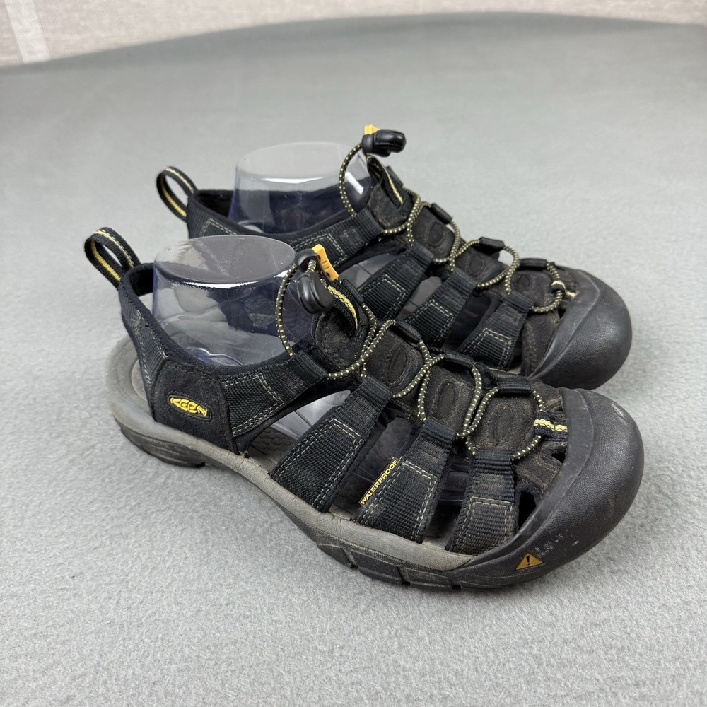 Keen Newport‎ H2 Sandals Mens Size 9.5 Black Waterproof Hiking Walkin